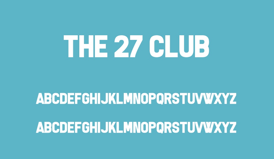 the-27-club font