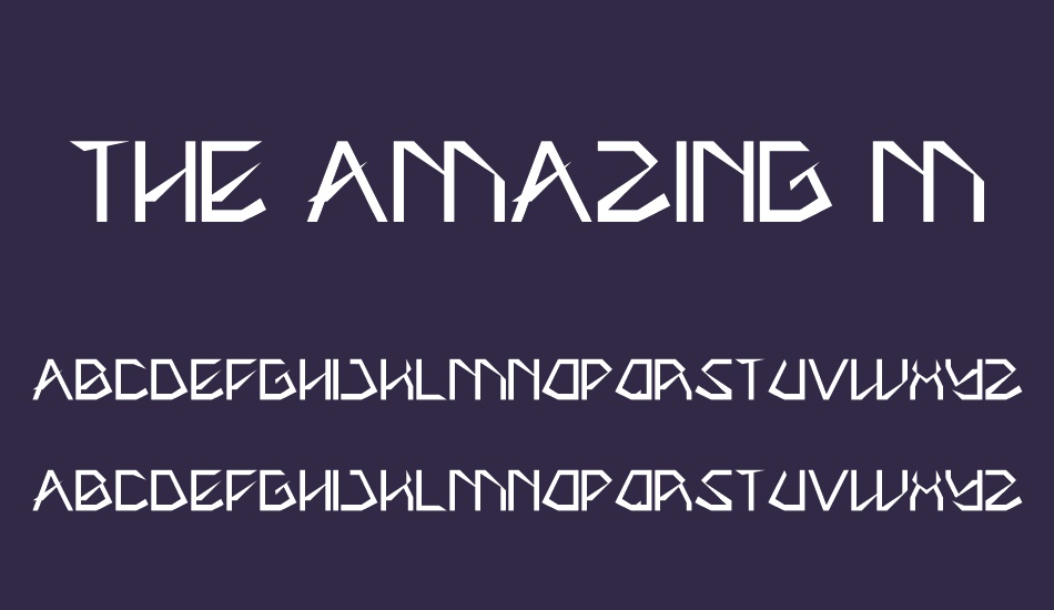 the-amazıng-me font