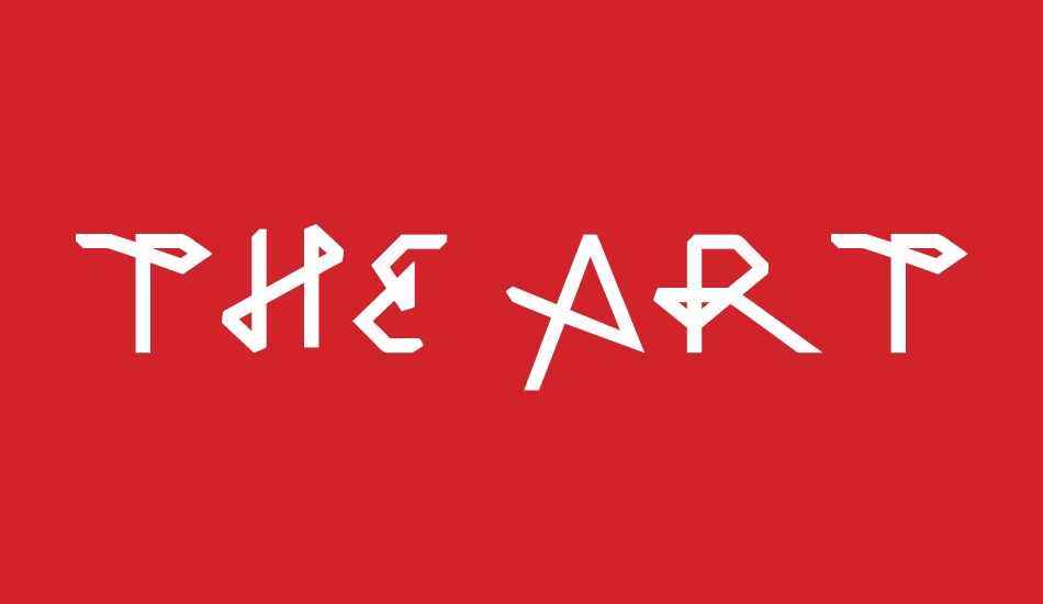 the-art font big