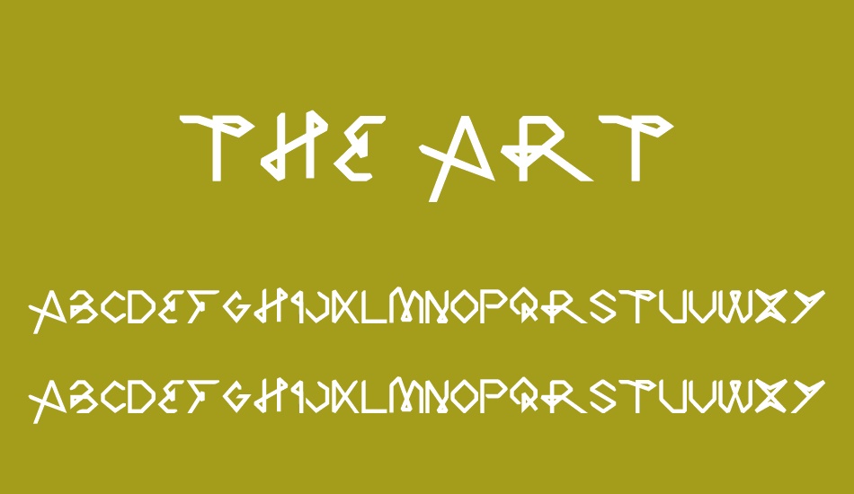 the-art font