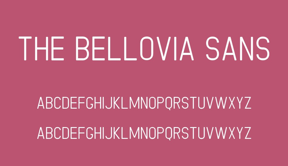 the-bellovia-sans font