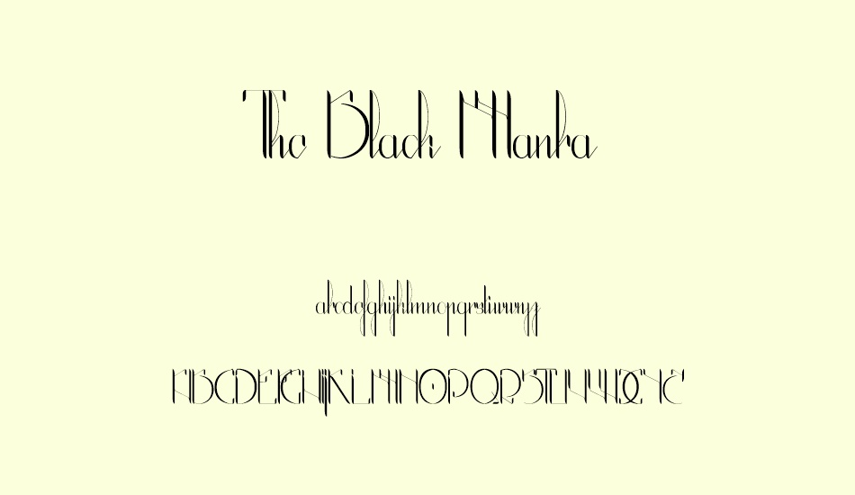 the-black-manba font