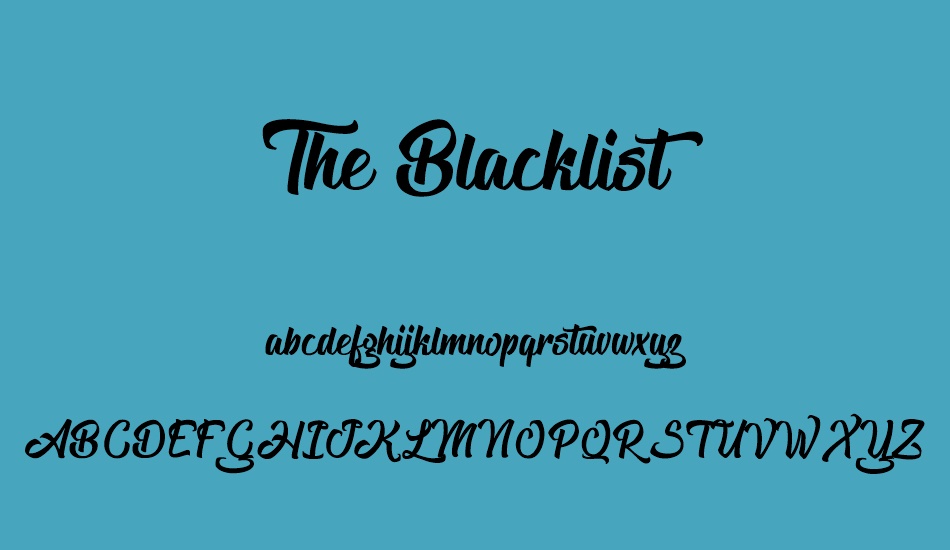 the-blacklist font