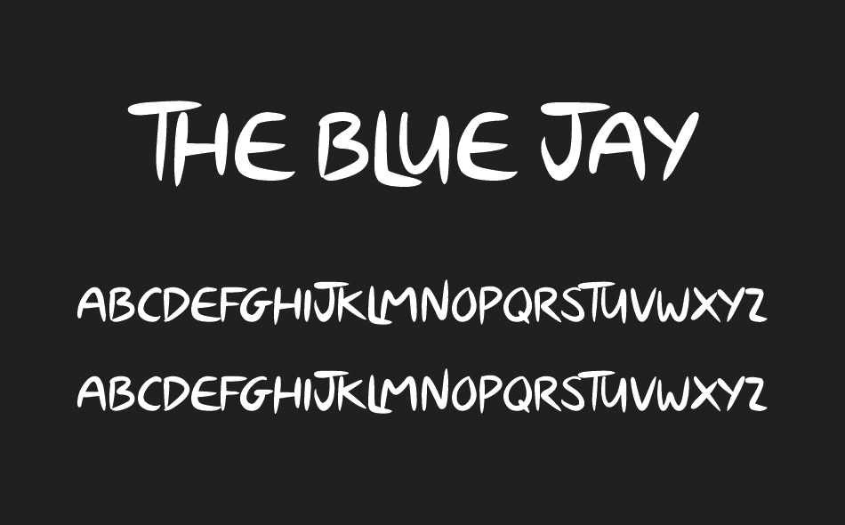 The Blue Jay font