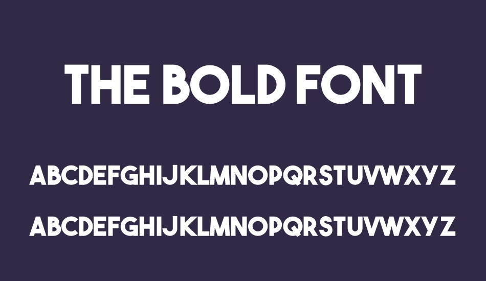 the-bold-font font