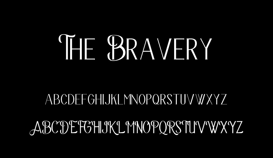 The Bravery font