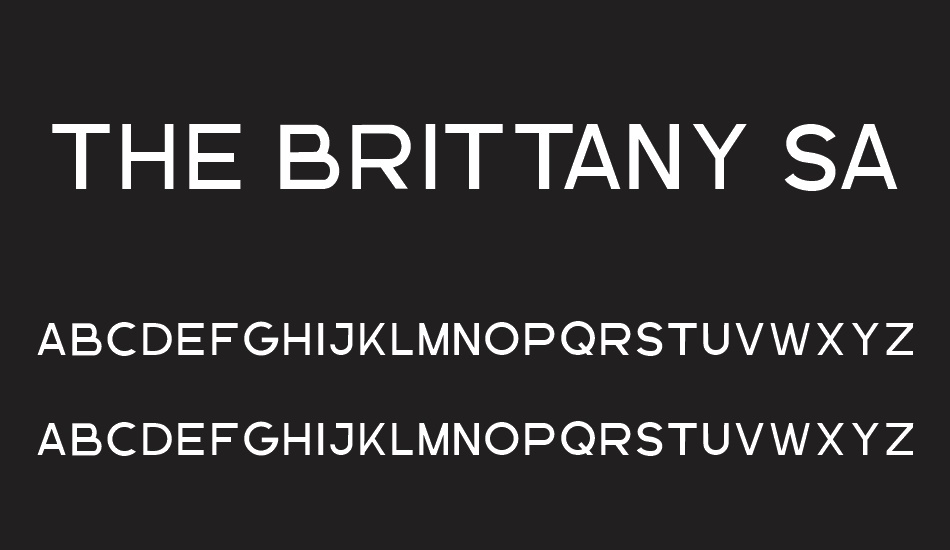 the-brittany-sans font