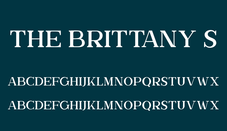 the-brittany-serif font