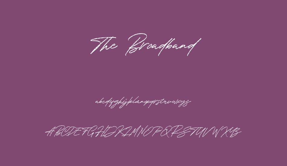 the-broadband-personal-use font