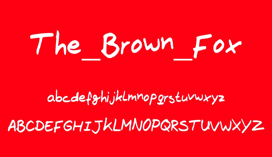 the-brown-fox font