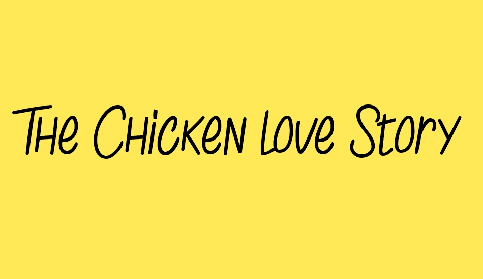 the-chicken-love-story font big