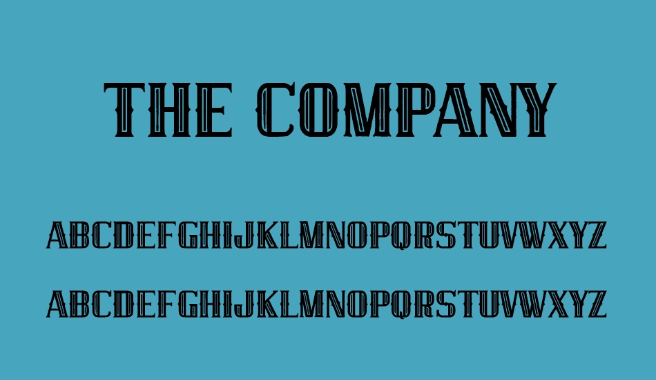 the-company font