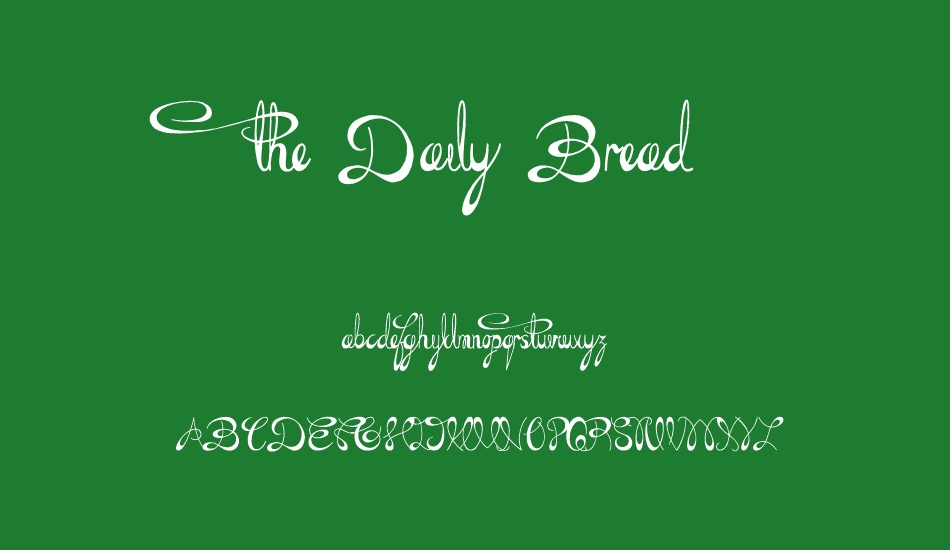 the-daily-bread font