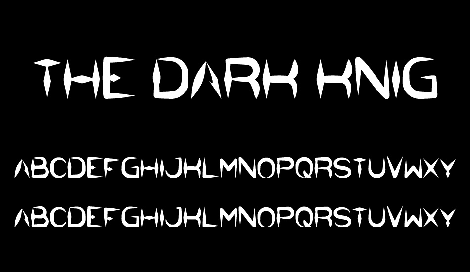 the-dark-knight font