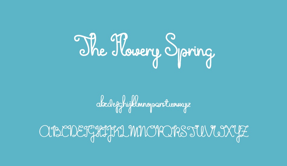 the-flowery-spring font