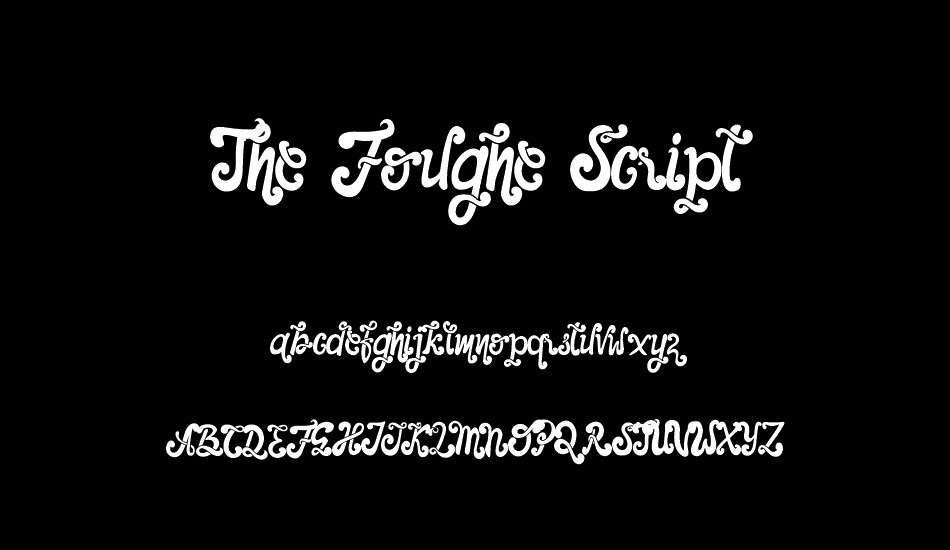 the-foughe-script font