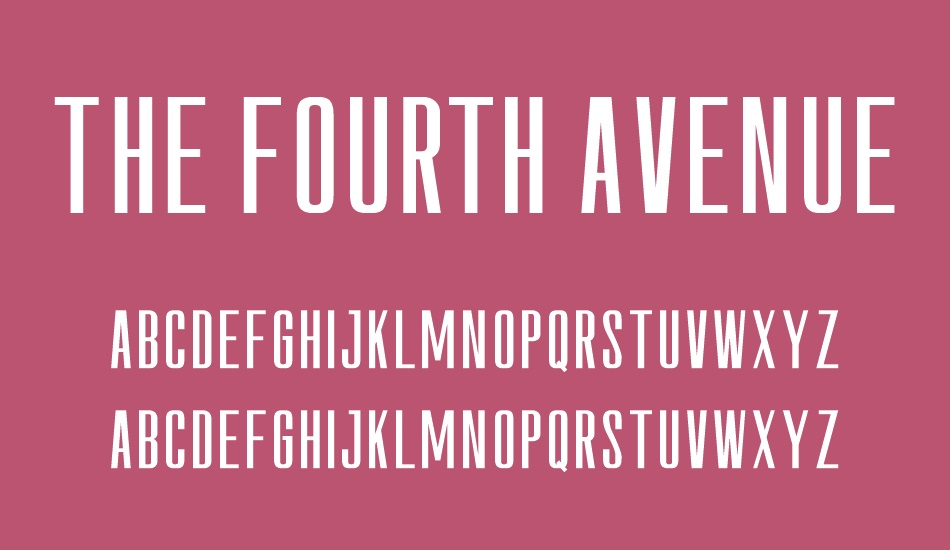 the-fourth-avenue-sans font