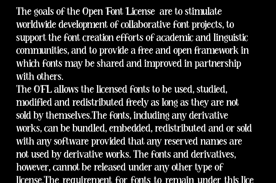 The Garden of Lights font 1