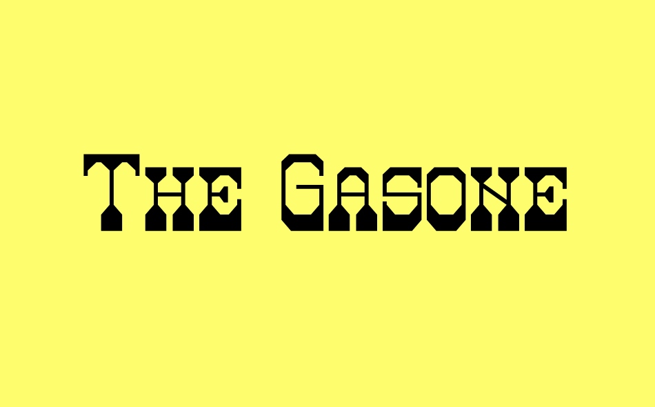 The Gasone font big