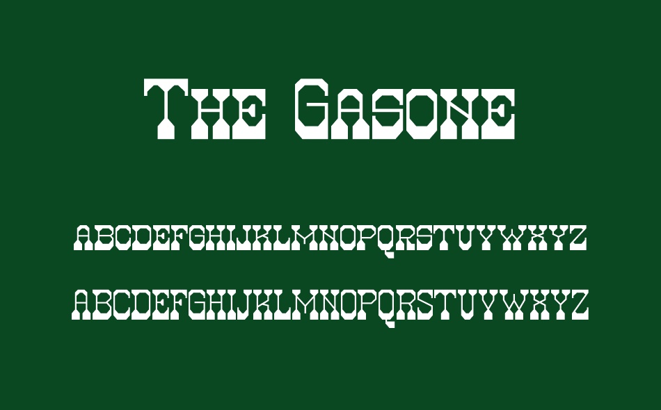 The Gasone font