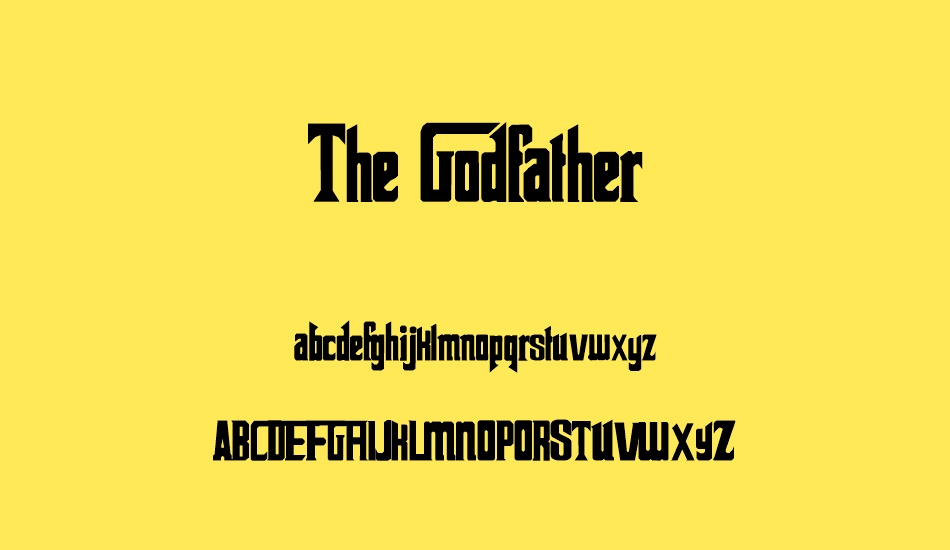 the godfather font maker