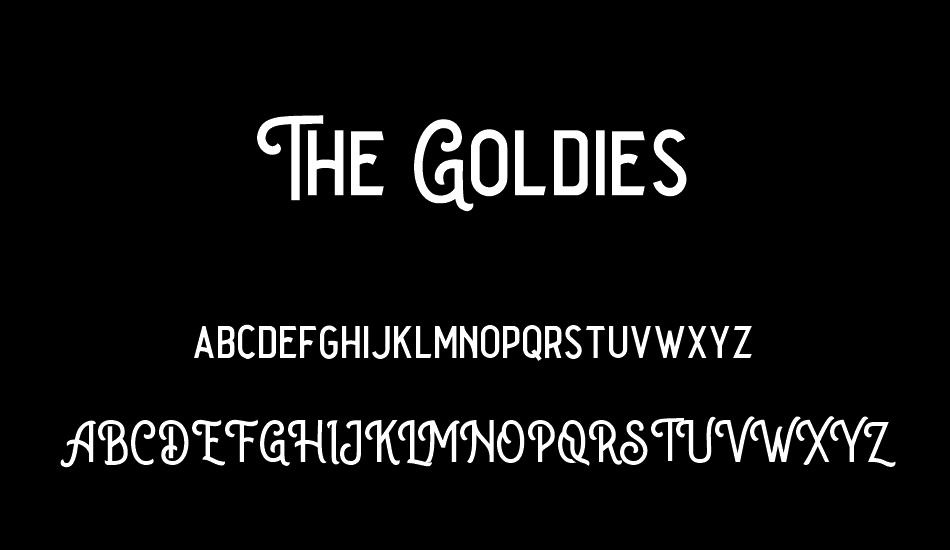 the-goldies-demo font