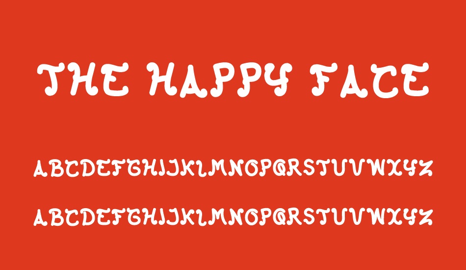 the-happy-face-returns font