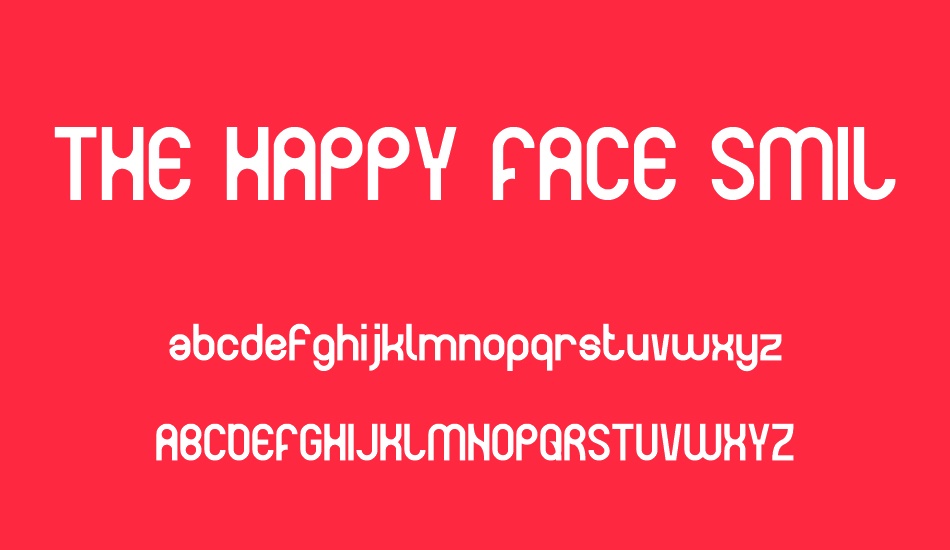 the-happy-face-smıle font