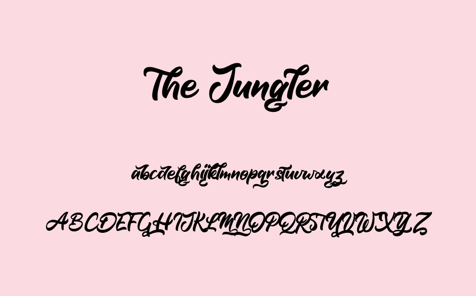 The Jungler font