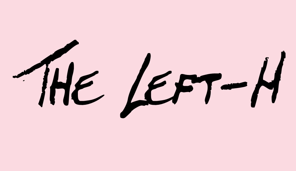 the-left-handed-regular font big