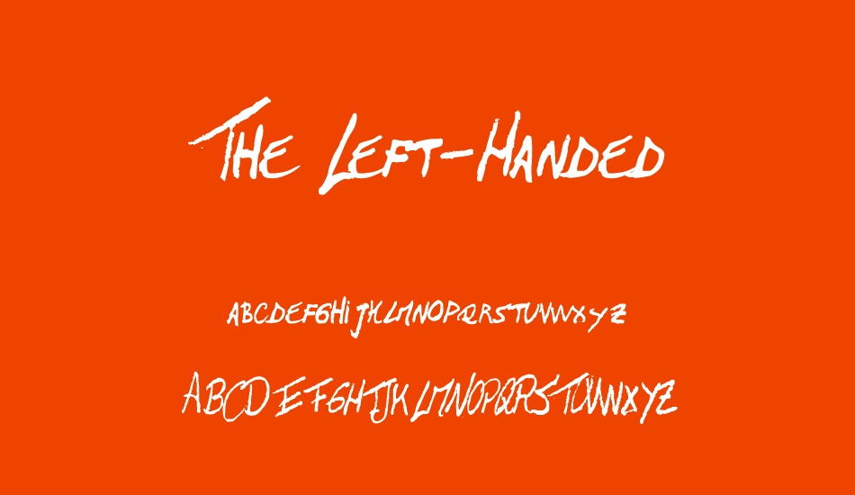 the-left-handed-regular font