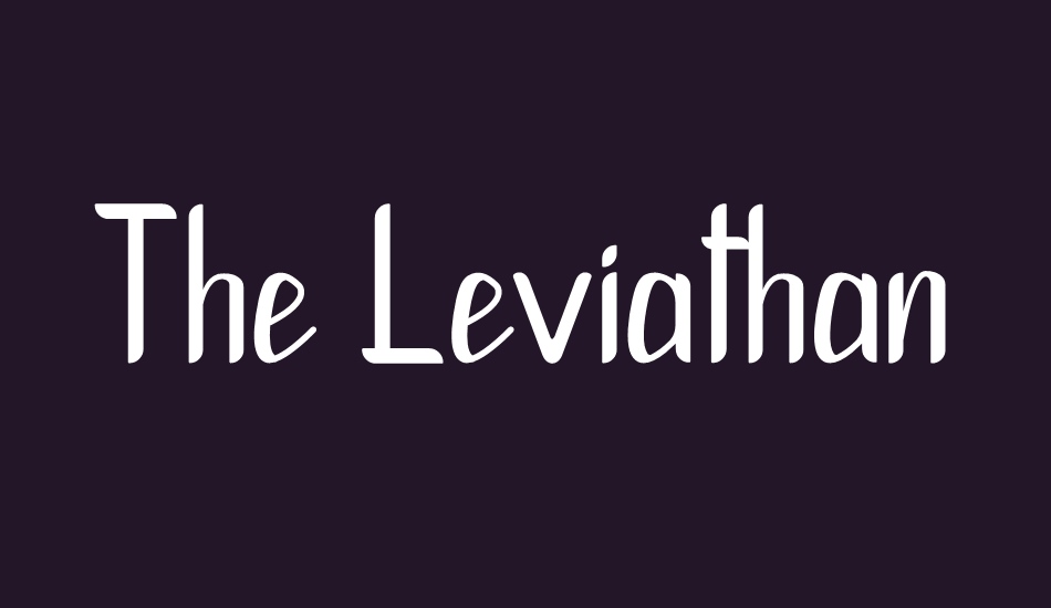 The Leviathan font big