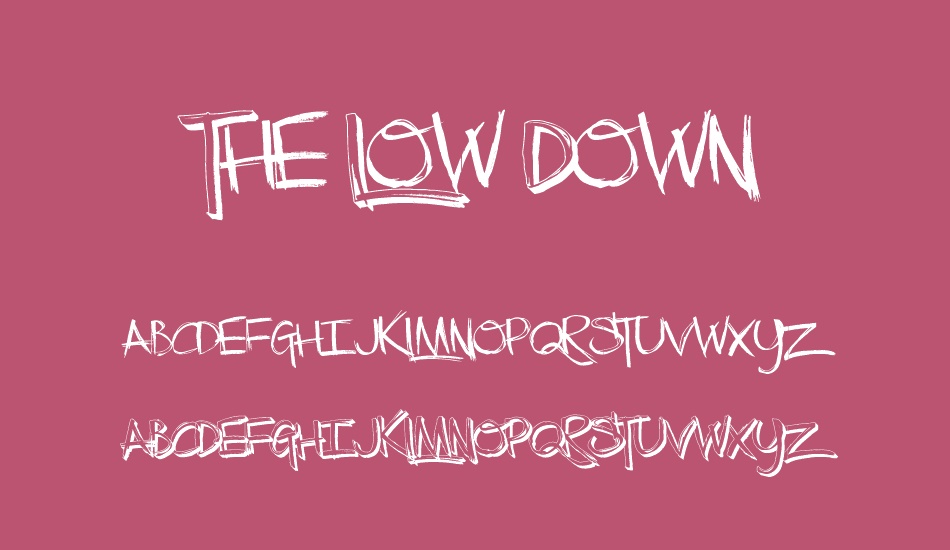 the-low-down font