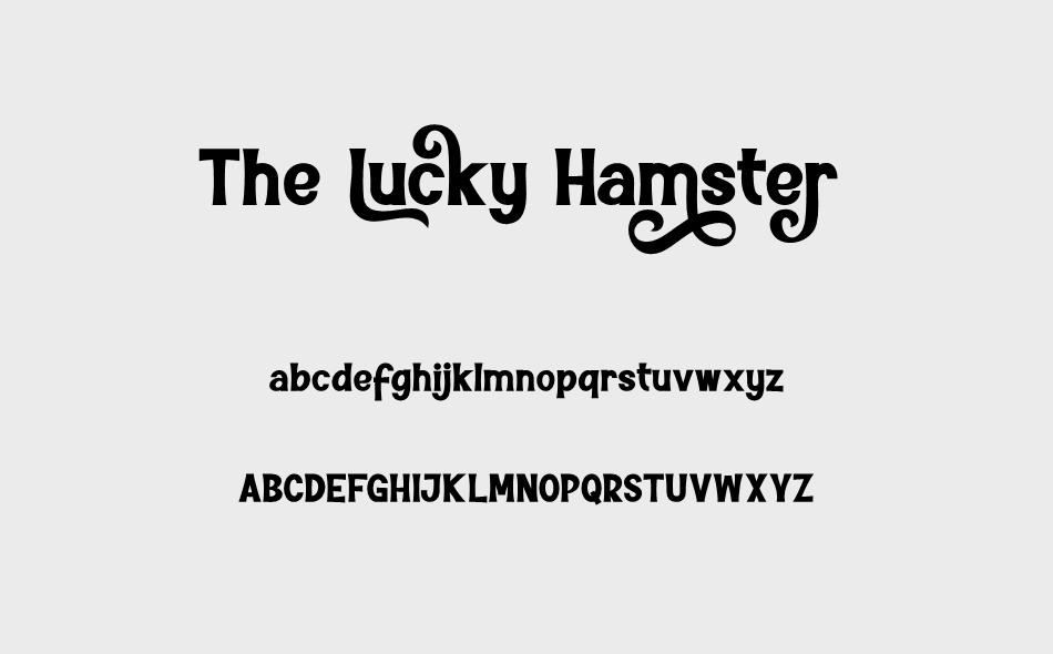 The Lucky Hamster font