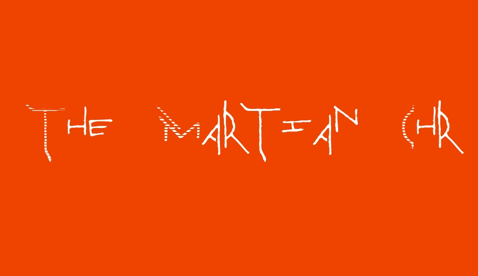 The Martian Chronicles font big