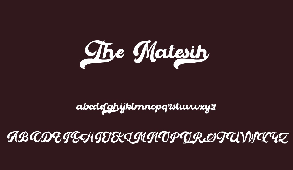 the-matesih font