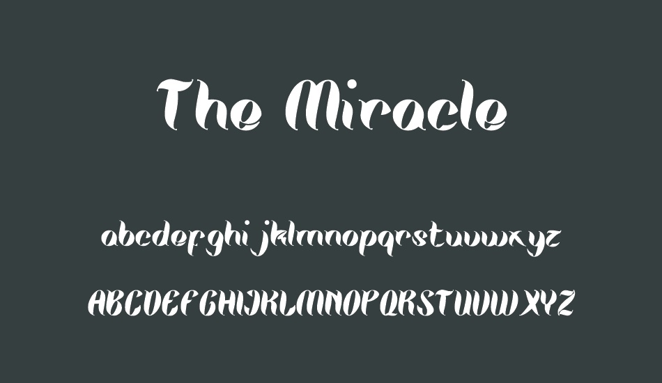 the-miracle font