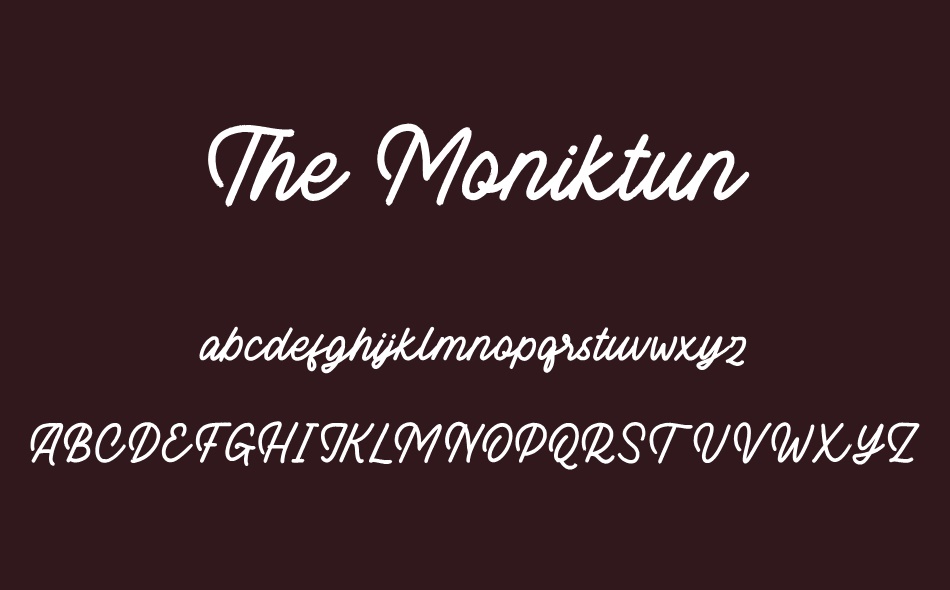 The Moniktun font