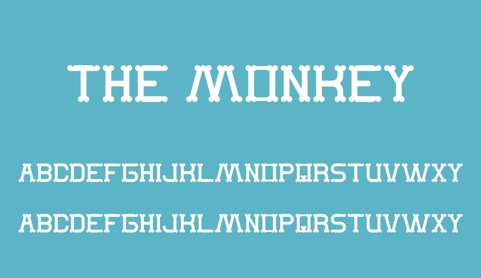 the-monkey font