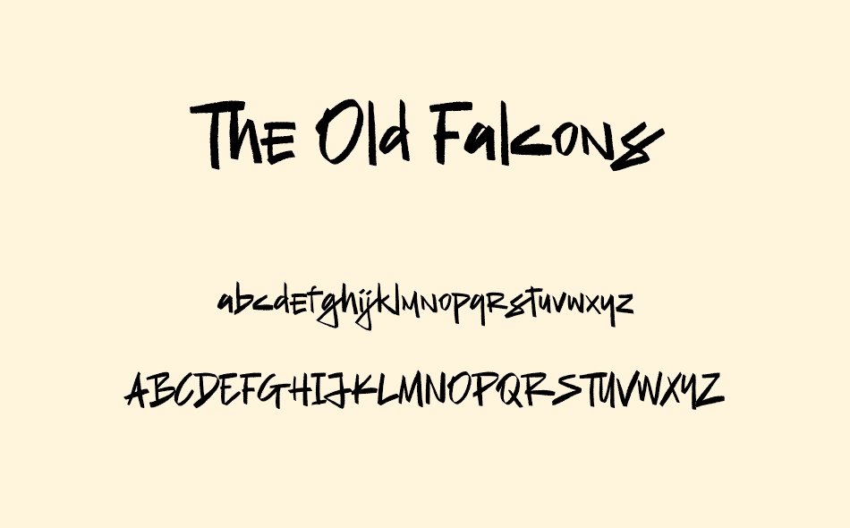 The Old Falcons font