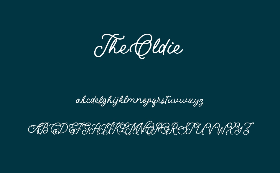 The Oldie font