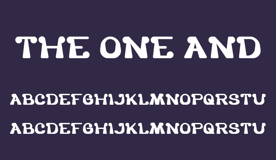 the-one-and-only-me font