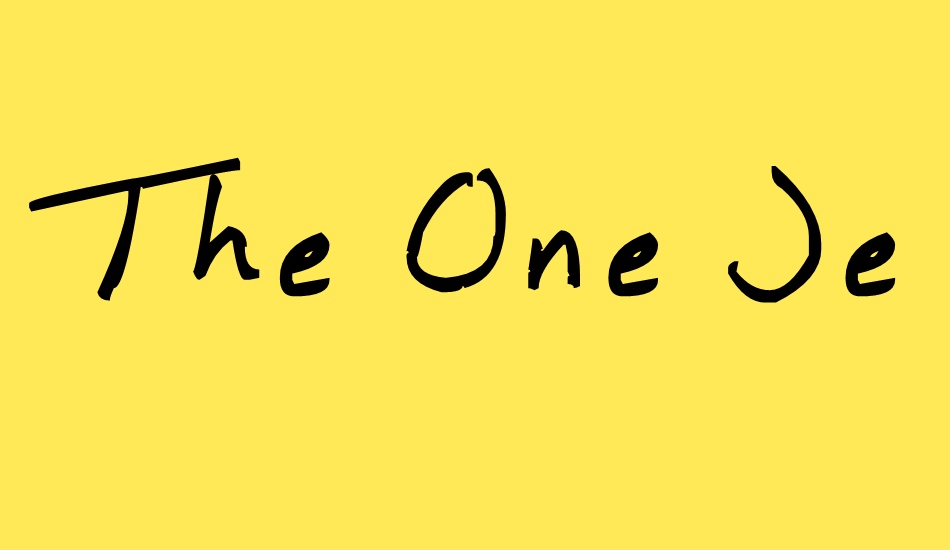 the-one-jenny-made font big