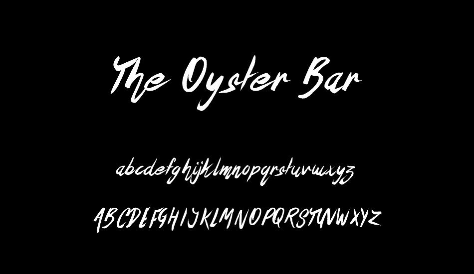 the-oyster-bar font