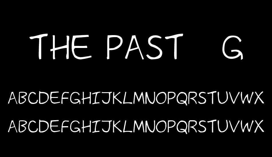 The Past__G font