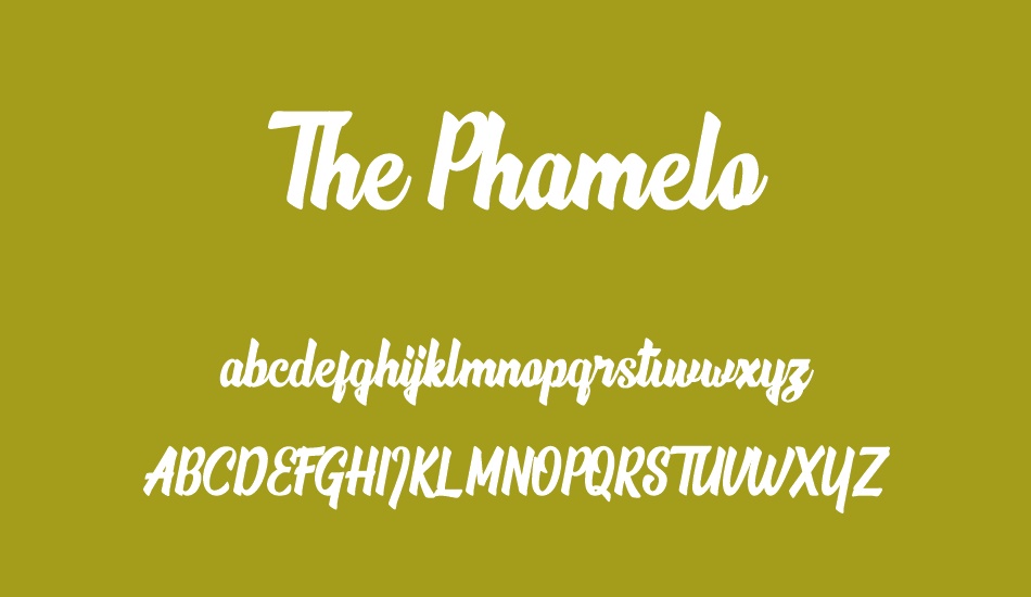 the-phamelo font