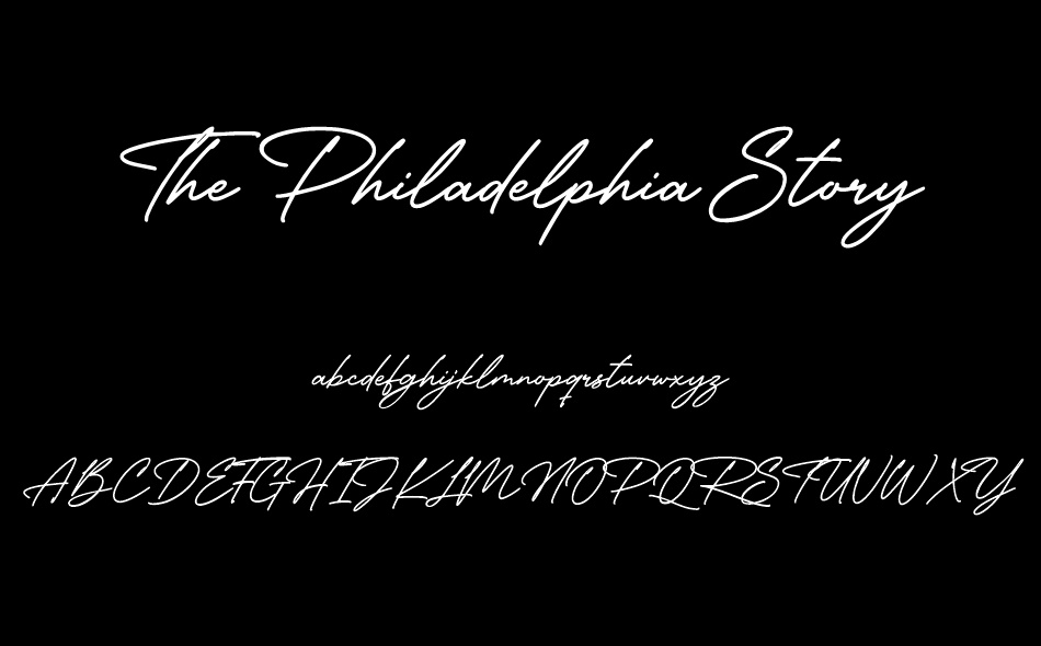 The Philadelphia Story font