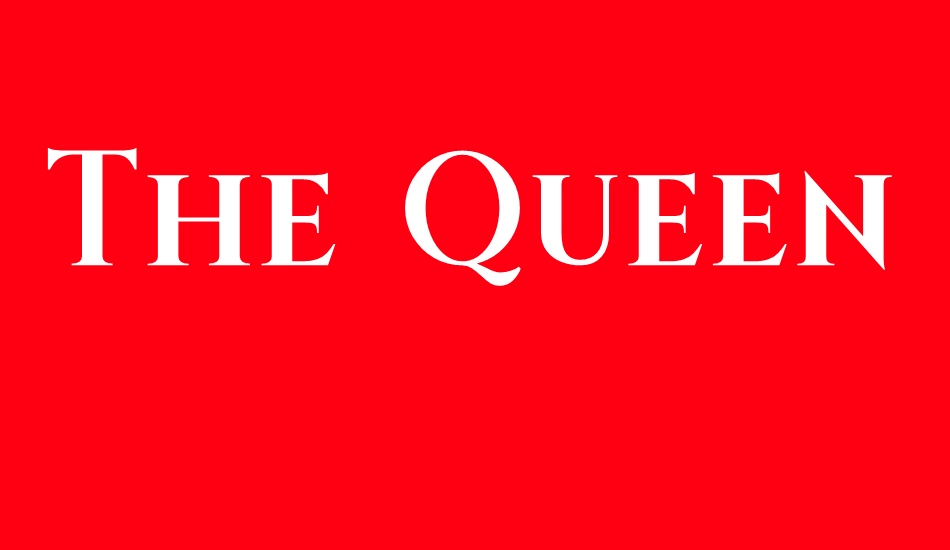 the-queen font big