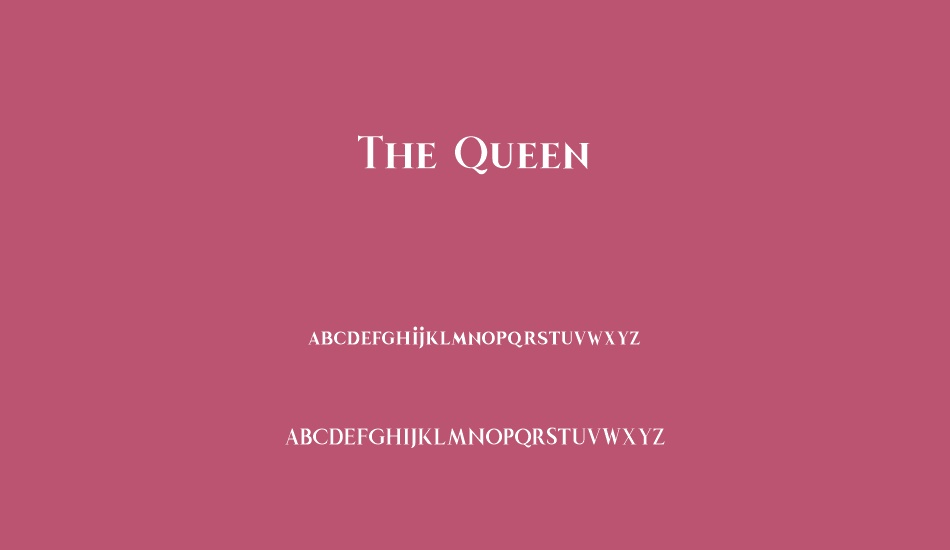 the-queen font