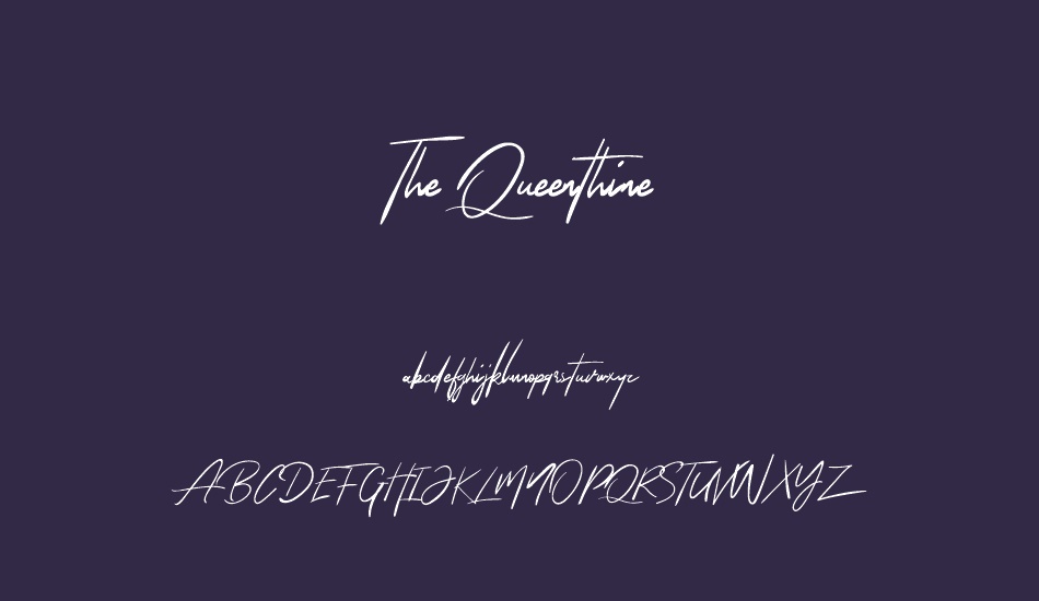 the-queenthine font